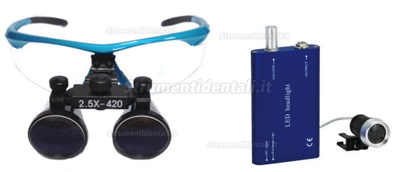 YUYO® Dy-102 Lenti Binoculari con Lampada Lenti Dental 3.5X